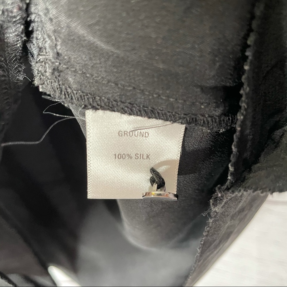 Nicole Miller Artelier black silk ruffle tank top - Picture 6 of 12